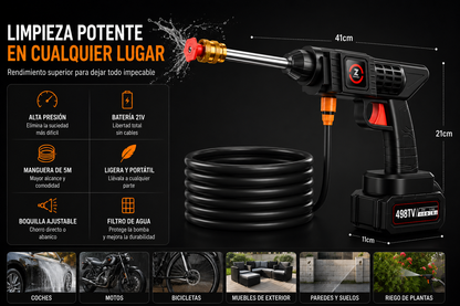 HydroJet™ | Hidrolimpiadora Portátil de Alta Presión