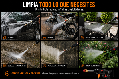 HydroJet™ | Hidrolimpiadora Portátil de Alta Presión