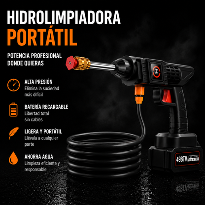 HydroJet™ | Hidrolimpiadora Portátil de Alta Presión
